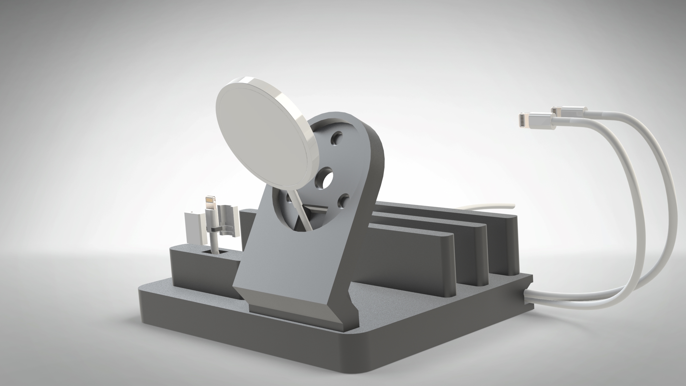 Download STL file IPHONE MAGSAFE WIRELESS CHARGING STATION • 3D printer